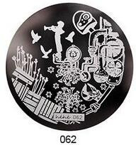 1db körömbélyegzősablon képlemez acél toll/betűs körömbélyegző lemezek manikűrsablon lakk körömbélyegzéshez #80