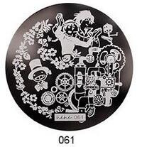 1db körömbélyegzősablon képlemez acél toll/betűs körömbélyegző lemezek manikűrsablon lakk körömbélyegzéshez #80