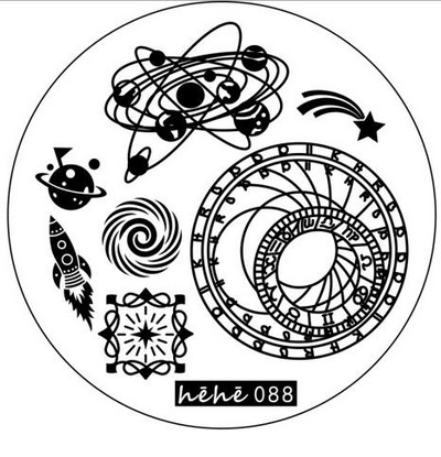 1db körömbélyegzősablon képlemez acél toll/betűs körömbélyegző lemezek manikűrsablon lakk körömbélyegzéshez #80