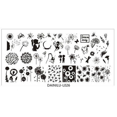 1 db Hullámmintás körömbélyegző lemez körömdísz kép Rajzlapok Bélyegző festőeszköz Rozsdamentes acél állatokkal fotókkal