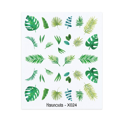 Harunouta vízi körömmatricák női arcvázlat Absztrakt pillangó kép Szexi lány körömdísz dekor csúszkák manikűr körmökhöz