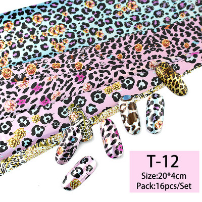 14 db/szett Holografikus fém körömmatrica transzfer fóliák lézeres égbolt papír csillogó kromatikus matricák köröm kiegészítők