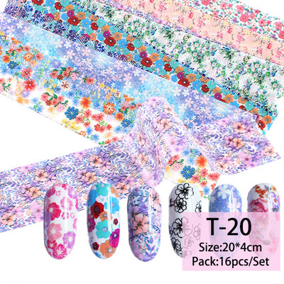 14 db/szett Holografikus fém körömmatrica transzfer fóliák lézeres égbolt papír csillogó kromatikus matricák köröm kiegészítők