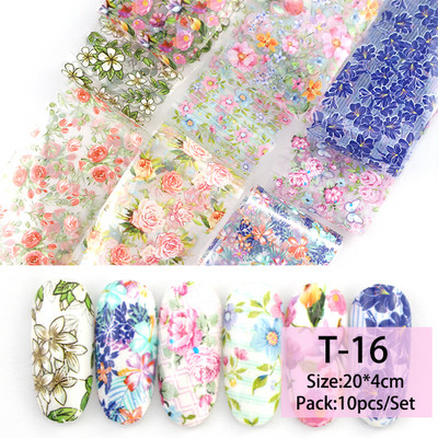 14 db/szett Holografikus fém körömmatrica transzfer fóliák lézeres égbolt papír csillogó kromatikus matricák köröm kiegészítők