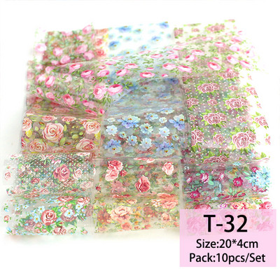 14 db/szett Holografikus fém körömmatrica transzfer fóliák lézeres égbolt papír csillogó kromatikus matricák köröm kiegészítők