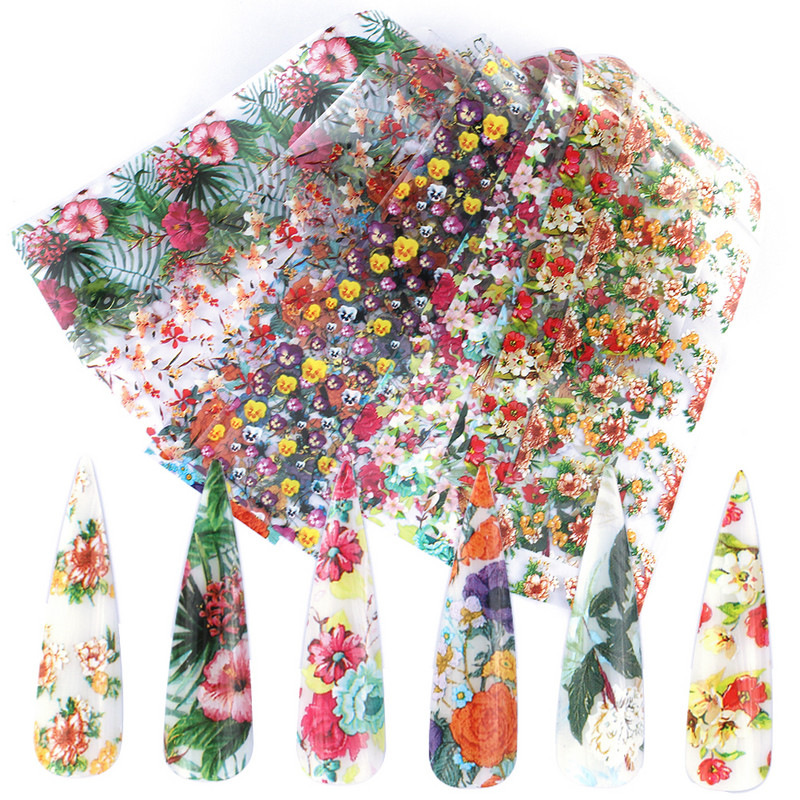 14 db/szett Holografikus fém körömmatrica transzfer fóliák lézeres égbolt papír csillogó kromatikus matricák köröm kiegészítők