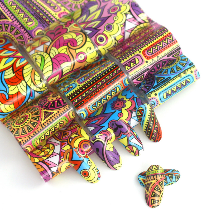 14 db/szett Holografikus fém körömmatrica transzfer fóliák lézeres égbolt papír csillogó kromatikus matricák köröm kiegészítők