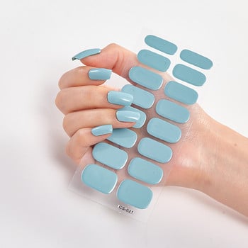 Nailart αυτοκόλλητο καθαρό μονόχρωμο αυτοκόλλητο αυτοκόλλητο νυχιών Σετ αυτοκόλλητο νυχιών αξεσουάρ νυχιών Λωρίδες νυχιών Full Beauty Adesivos