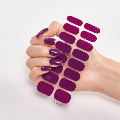 Nailart kleebis Pure Solid Color Isekleepuv küünekleebis Küünekleebiste komplekt Küünetarvikud Küüneribad Full Beauty Adesivos