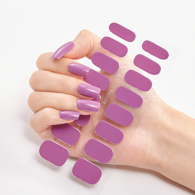 Nailart matrica tiszta egyszínű öntapadó köröm matrica körömmatrica készlet köröm kiegészítők körömcsíkok Full Beauty Adesivos