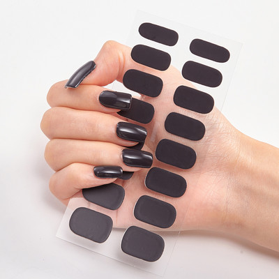 Nailart matrica tiszta egyszínű öntapadó köröm matrica körömmatrica készlet köröm kiegészítők körömcsíkok Full Beauty Adesivos