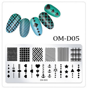 Geometria körömbélyegzősablon Mandala tavaszi kert negatív tér Geo viráglevél csipkebélyegző körömbélyegző lemezek