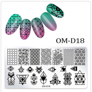 Geometria körömbélyegzősablon Mandala tavaszi kert negatív tér Geo viráglevél csipkebélyegző körömbélyegző lemezek