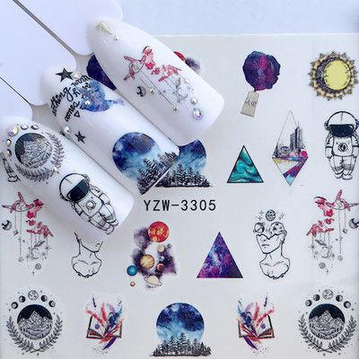 Körömmatricák körmökhöz matrica nyári csúszkák körmökhöz vízjel Beach kókusz lufi karácsonyi állat barkács körömdizájn