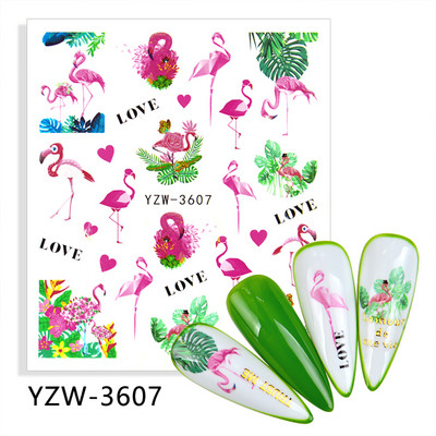 Körömmatricák körmökhöz matrica nyári csúszkák körmökhöz vízjel Beach kókusz lufi karácsonyi állat barkács körömdizájn