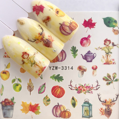 Körömmatricák körmökhöz matrica nyári csúszkák körmökhöz vízjel Beach kókusz lufi karácsonyi állat barkács körömdizájn