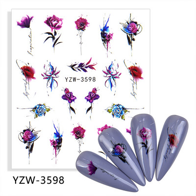 Körömmatricák körmökhöz matrica nyári csúszkák körmökhöz vízjel Beach kókusz lufi karácsonyi állat barkács körömdizájn