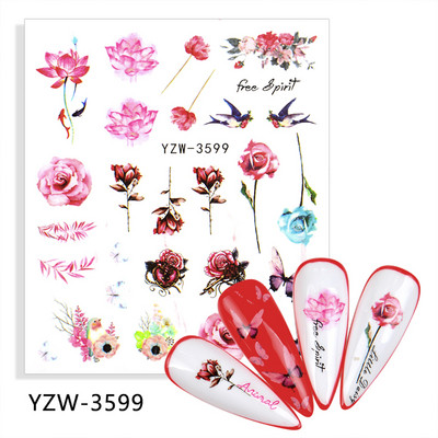 Körömmatricák körmökhöz matrica nyári csúszkák körmökhöz vízjel Beach kókusz lufi karácsonyi állat barkács körömdizájn