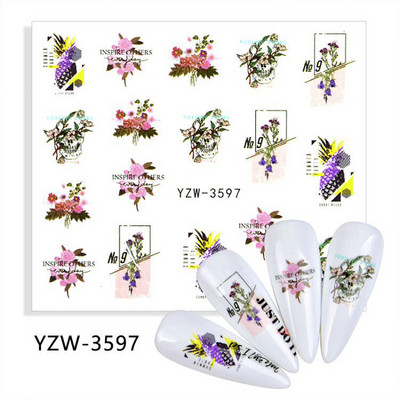 Körömmatricák körmökhöz matrica nyári csúszkák körmökhöz vízjel Beach kókusz lufi karácsonyi állat barkács körömdizájn