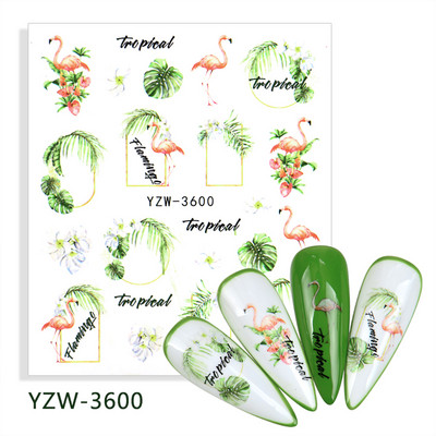 Körömmatricák körmökhöz matrica nyári csúszkák körmökhöz vízjel Beach kókusz lufi karácsonyi állat barkács körömdizájn