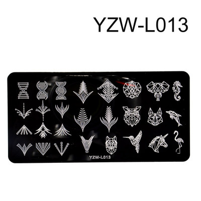 Köröm bélyegző lemezek Juhar levelek virág csipke képek Rozsdamentes acél őszi egyszerű művész bélyegsablon sablonok körmökhöz