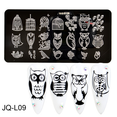 Köröm bélyegző lemezek Juhar levelek virág csipke képek Rozsdamentes acél őszi egyszerű művész bélyegsablon sablonok körmökhöz