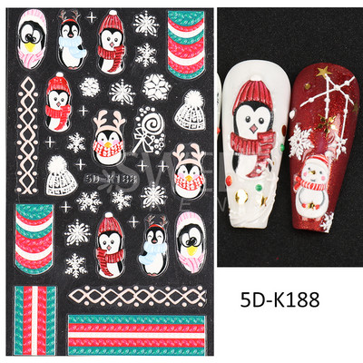 Halloween 3D Szív Web Körömmatrica Aranyos ünnepi Rajzfilm Design Pók Tök Szellem Csúsztatók körmökhöz Manikűr Dekor SANO53