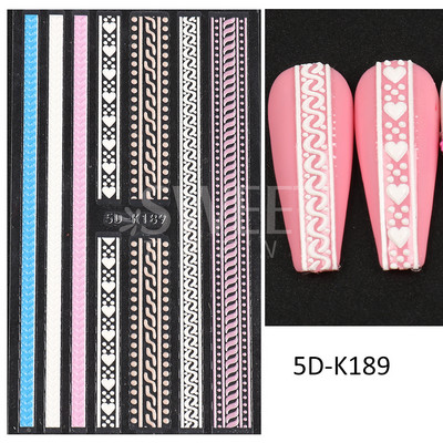 Halloween 3D Szív Web Körömmatrica Aranyos ünnepi Rajzfilm Design Pók Tök Szellem Csúsztatók körmökhöz Manikűr Dekor SANO53