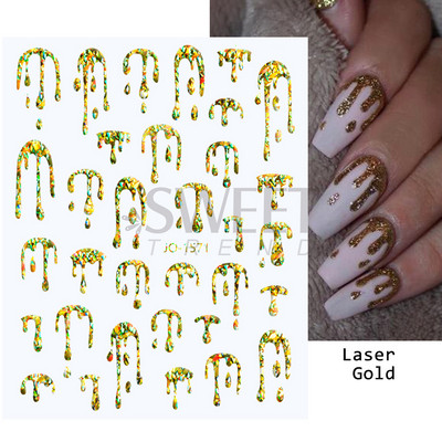 Halloween 3D Szív Web Körömmatrica Aranyos ünnepi Rajzfilm Design Pók Tök Szellem Csúsztatók körmökhöz Manikűr Dekor SANO53