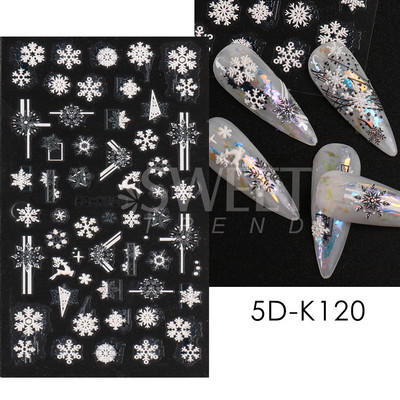 Halloween 3D Szív Web Körömmatrica Aranyos ünnepi Rajzfilm Design Pók Tök Szellem Csúsztatók körmökhöz Manikűr Dekor SANO53