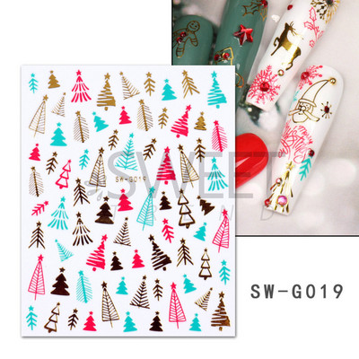 Halloween 3D Szív Web Körömmatrica Aranyos ünnepi Rajzfilm Design Pók Tök Szellem Csúsztatók körmökhöz Manikűr Dekor SANO53