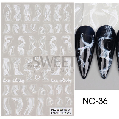 Halloween 3D Szív Web Körömmatrica Aranyos ünnepi Rajzfilm Design Pók Tök Szellem Csúsztatók körmökhöz Manikűr Dekor SANO53