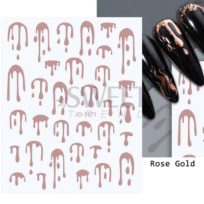 Halloween 3D Szív Web Körömmatrica Aranyos ünnepi Rajzfilm Design Pók Tök Szellem Csúsztatók körmökhöz Manikűr Dekor SANO53