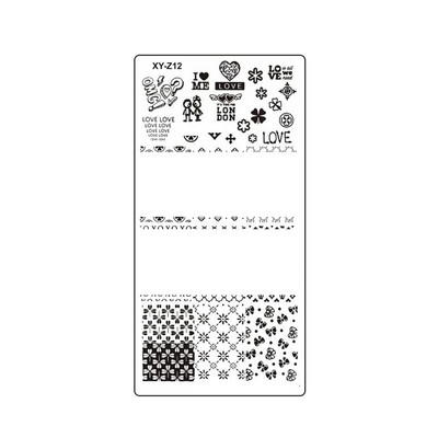 2022 újévi tigris bőrbélyegző barkács sablon manikűr Cheetah Snake Spot Stencil Stripe Coffee Art Print Köröm bélyegző eszköz XYZ32