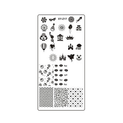 2022 újévi tigris bőrbélyegző barkács sablon manikűr Cheetah Snake Spot Stencil Stripe Coffee Art Print Köröm bélyegző eszköz XYZ32