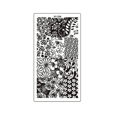 2022 újévi tigris bőrbélyegző barkács sablon manikűr Cheetah Snake Spot Stencil Stripe Coffee Art Print Köröm bélyegző eszköz XYZ32