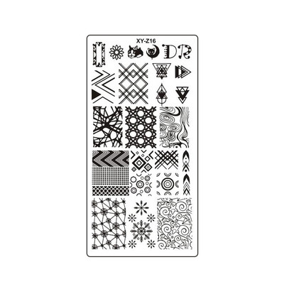 2022 újévi tigris bőrbélyegző barkács sablon manikűr Cheetah Snake Spot Stencil Stripe Coffee Art Print Köröm bélyegző eszköz XYZ32