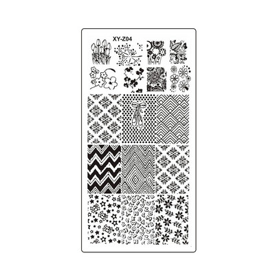 2022 újévi tigris bőrbélyegző barkács sablon manikűr Cheetah Snake Spot Stencil Stripe Coffee Art Print Köröm bélyegző eszköz XYZ32