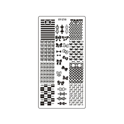 2022 újévi tigris bőrbélyegző barkács sablon manikűr Cheetah Snake Spot Stencil Stripe Coffee Art Print Köröm bélyegző eszköz XYZ32