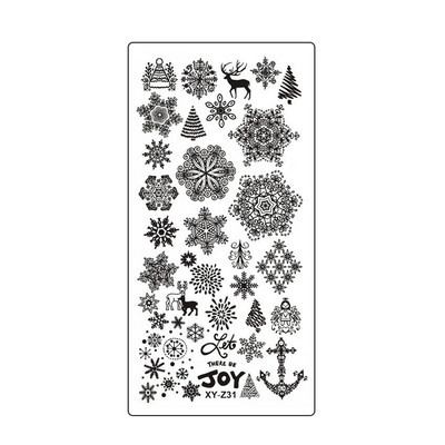 2022 újévi tigris bőrbélyegző barkács sablon manikűr Cheetah Snake Spot Stencil Stripe Coffee Art Print Köröm bélyegző eszköz XYZ32