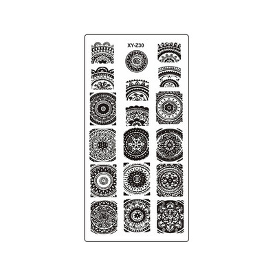 2022 újévi tigris bőrbélyegző barkács sablon manikűr Cheetah Snake Spot Stencil Stripe Coffee Art Print Köröm bélyegző eszköz XYZ32