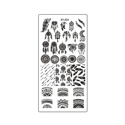 2022 újévi tigris bőrbélyegző barkács sablon manikűr Cheetah Snake Spot Stencil Stripe Coffee Art Print Köröm bélyegző eszköz XYZ32