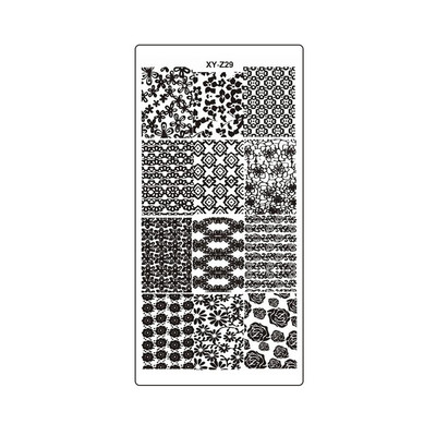 2022 újévi tigris bőrbélyegző barkács sablon manikűr Cheetah Snake Spot Stencil Stripe Coffee Art Print Köröm bélyegző eszköz XYZ32