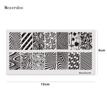 Zebra Pattern Nail Art Templates Classical Wave Leopard Stripe Bloody Designs Stamp Polish Stainless DLY Nail Stamping Plates B4