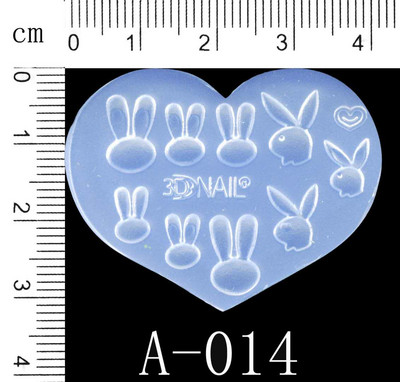 Húsvéti sorozatú körömforma 3D-s faragott szilikon forma UV gél akril kristály körömsablon DIY körömszalon sminkdíszek