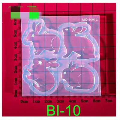 Húsvéti sorozatú körömforma 3D-s faragott szilikon forma UV gél akril kristály körömsablon DIY körömszalon sminkdíszek