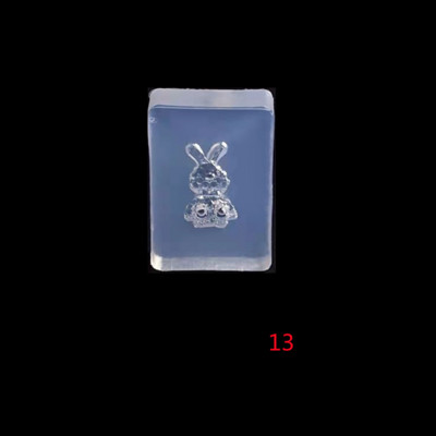 Húsvéti sorozatú körömforma 3D-s faragott szilikon forma UV gél akril kristály körömsablon DIY körömszalon sminkdíszek