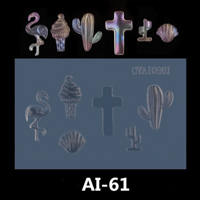 Húsvéti sorozatú körömforma 3D-s faragott szilikon forma UV gél akril kristály körömsablon DIY körömszalon sminkdíszek