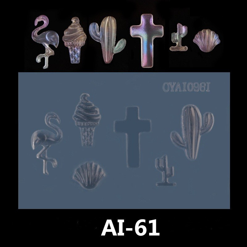 Húsvéti sorozatú körömforma 3D-s faragott szilikon forma UV gél akril kristály körömsablon DIY körömszalon sminkdíszek