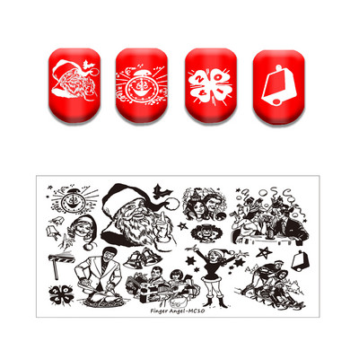 Hópehely cukorka bélyegző tányérok karácsonyfa rénszarvas csengő színű világos rozsdamentes acél köröm tányér sablon gyertya díszdoboz